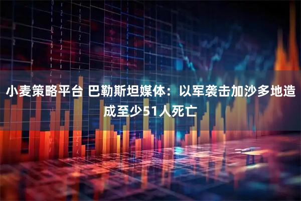 小麦策略平台 巴勒斯坦媒体：以军袭击加沙多地造成至少51人死亡